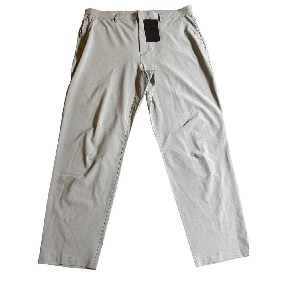 Fabletics The Only Pant Men’s XL Performance Stretch Pants Tan NWT List $89.95 - Picture 2 of 8